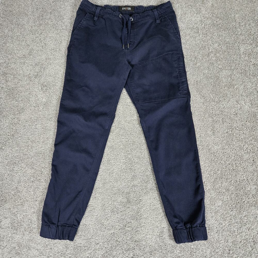 DU/ER Pants Mens 31X29 Blue No Sweat Joggers N2K Slim Fit Casual Gorpcore